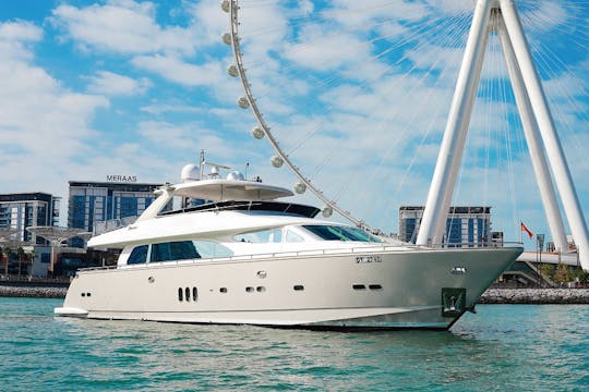 98ft Paramount A3 Power Mega Yacht Rental in Dubai, United Arab Emirates