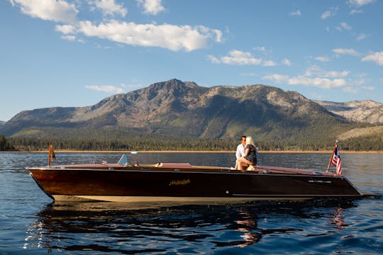 Tour the History of Lake Tahoe in 34ft Wooden Boat|Emerald Bay & Fannette Island