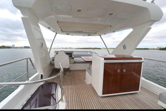 Experience MIAMI ON 55FT AZIMUT FLYBRIDGE