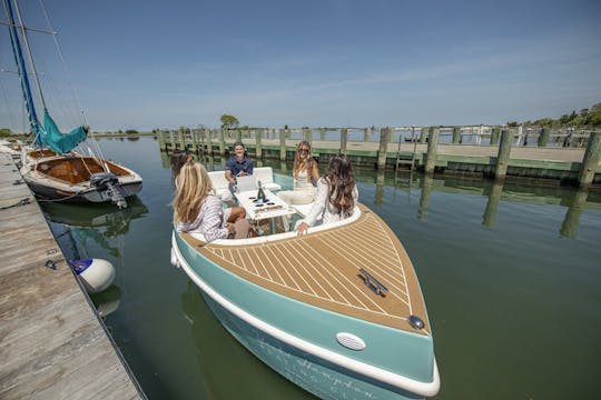  Location de bateaux électriques de 18 pi à 2025 volts à Sag Harbor, New York