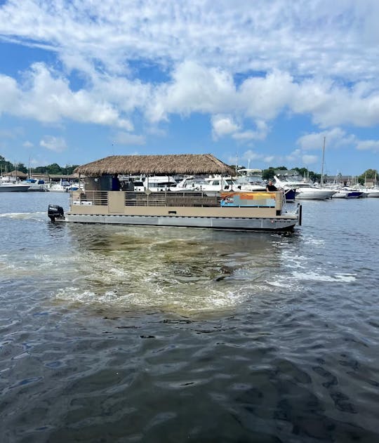 Tiki Boat Booze Cruise Tour in Oakdale, New York