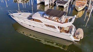 62' Princess Flybridge Yacht with 3 levels