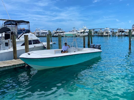 Angler 26ft Center Console Platinum Charters in Nassau!