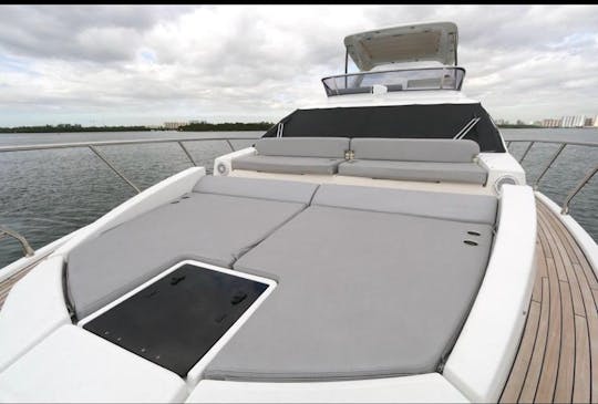 Experience MIAMI ON 55FT AZIMUT FLYBRIDGE