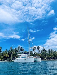 Catamarán eléctrico ecológico Lagoon 420 Hybrid