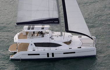 Alquiler de yate con tripulación con todo incluido en un catamarán de lujo de 58 pies en Long Beach, California