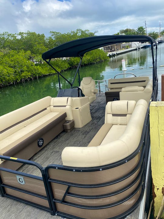 Premier Pontoon Boat W/ Lounge Seating & Sun Bed (Pet Friendly!)
