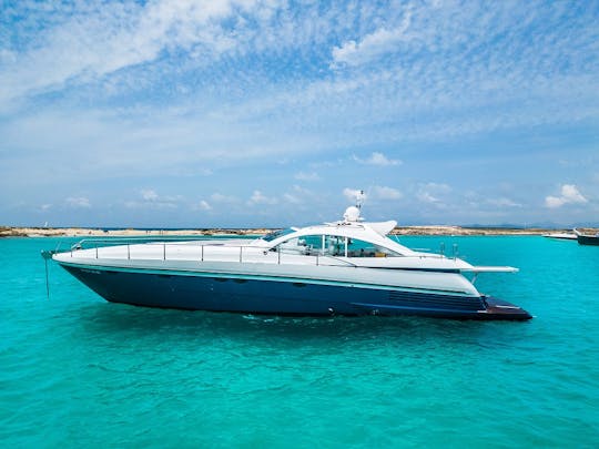 Luxury Pershing 54 Power Mega Yacht Rental in Eivissa, Illes Balears