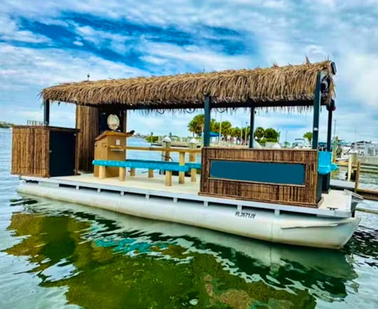 Custom Tiki Bar Boat- Perfect for your Sandbar Party