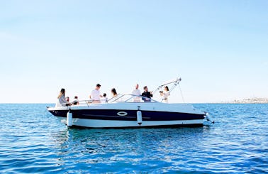 26ft Bayliner Boat with Captain in Puerto Banús, Marbella (10 People)