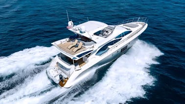 Miami Flybridge 70 Yacht a masterpiece of Italian design—luxury & performance. 