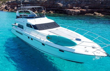 Luxury Yacht Charter In Ibiza - Fairline Squadron 56
