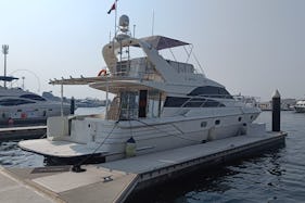 Charter 55ft Gulf Craft Yacht in Dubai Harbor for 22 Guest Best Price Guarantee