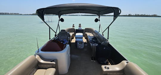 Ponton de luxe de 24 pieds avec Bluetooth et glacières pour Shell Key et John's Pass !