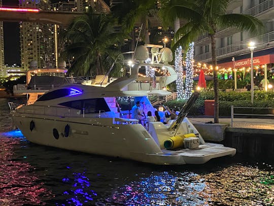 62'  AICON  Luxury boat in Miami, Florida! 🛥