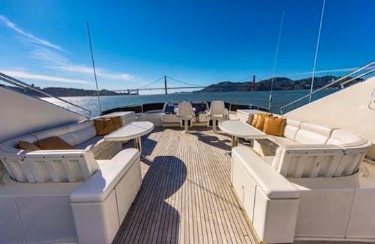 Stay Overnight Aboard an 80' Monte Fino Luxury Yacht! 