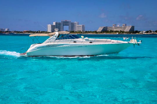 Yacht Sea Ray Sundancer 45ft for 15 Guests in Cancún, Quintana Roo 