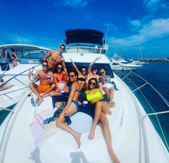 55 Ft 🛥️ ULTIMATE FUN Yacht! Captain, DJ, Food + Drinks + Water Toys 13 ppl