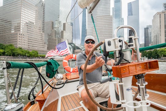 Classic sailboat in the heart of NYC.