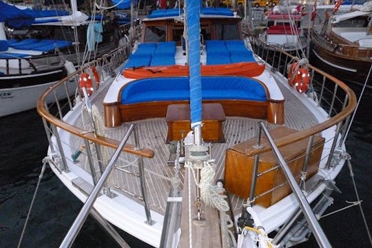 Gulet Alkatraz 6 cabines pouvant accueillir jusqu'à 12 passagers au départ de Bodrum