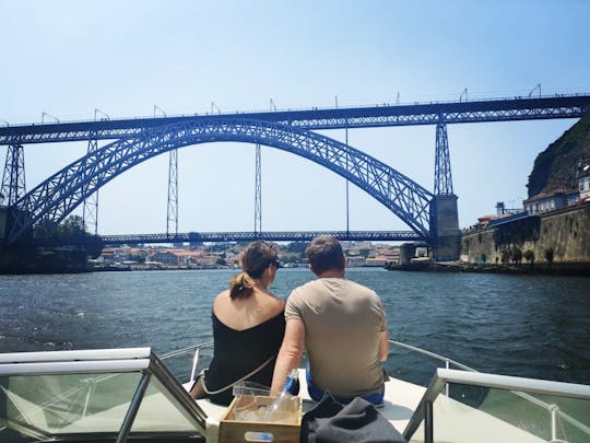 Passeio de barco privado pela Ponte D.Luís e Ribeira (preço de grupo de 1h até 6px)