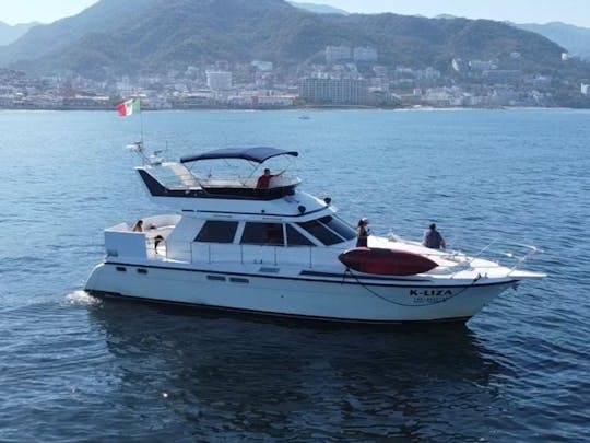 ❤️ 🏖️ Yacht spacieux de 50 pieds avec flybridge le mieux noté à Puerto Vallarta