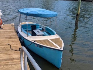 Blue Vision Marine Fantail 100% Electric Boat in Norfolk Virginia