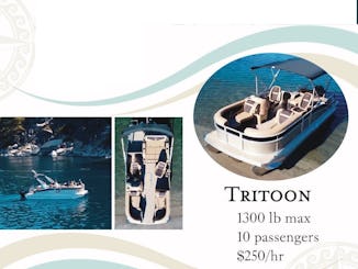 22ft Barletta Cabrio 20UC Tritoon in Lake Tahoe, California