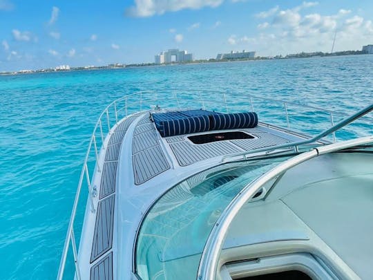 Increíble yate Sea Ray de 55 pies en Cancún, ¡prepárate para El Bandolero!