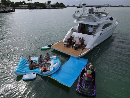 65' AICON Flybridge- 1 FREE Jetski or BALLOON DECORATION INCLUDED