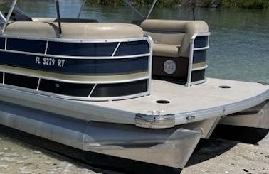21' Godfrey Tritoon for rent in SW Florida! Dockside Delivery Available
