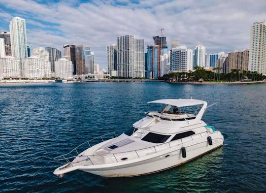 Enjoy Miami's Ocean Life on A Private Yacht; Night or Day Sea Ray 400 Flybridge