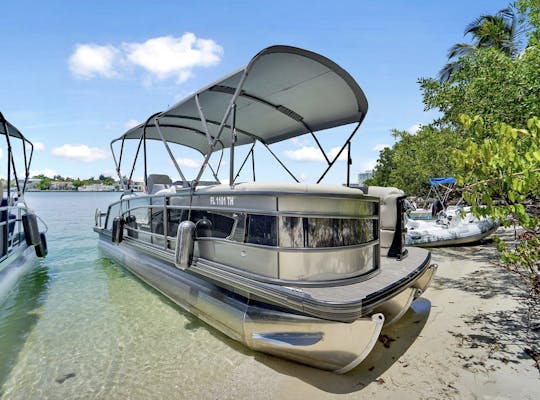 28’ Barletta Tritoon Rental in Miami, Florida