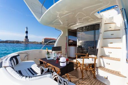 52ft Majestic Sky Motor Yacht Rental in Ibiza, Balearic Islands 