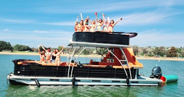 Its Party Time! Premium Double Decker on the Bay- Firetable, Waterslide+++