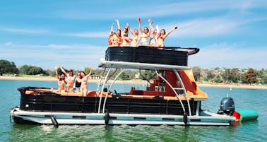 Celebrate in Mission Bay - Party Pontoon with Firetable, Waterslide & More! 