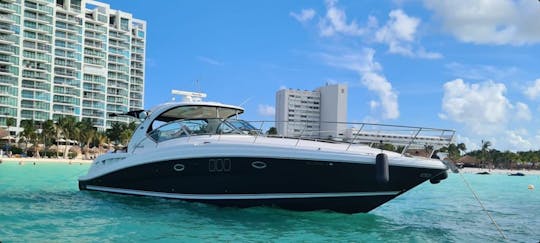 El clásico yate Sea Ray de 44 pies, ¡una joya escondida en el Caribe mexicano!