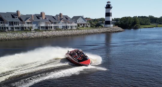 Passeio turístico emocionante de barco a jato com adrenalina em North Myrtle Beach