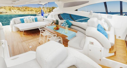 Sunseeker Predator 68 " Tranquility III" in Ibiza: dynamism and refinement.