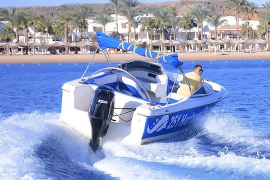 Lancha particular por 2 horas, visite a costa com transferência - Sharm El Sheikh