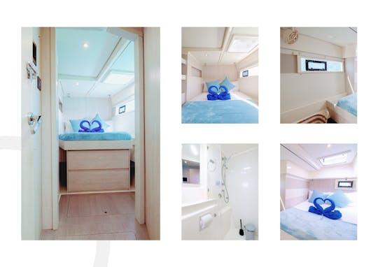 Location de catamaran à moteur Leopard de luxe de 51 pieds à Phuket
