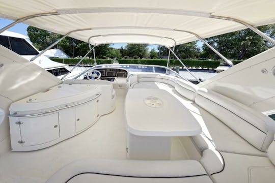 62' Azimut Flybridge Italian Luxury Yacht for Rent (MPY#6) in Chicago, Illinois