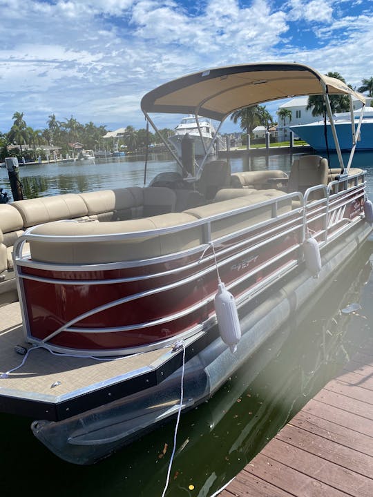 BE OUR GUEST! On our beautiful, brand new 2023, 26ft. Suntracker Pontoon!  