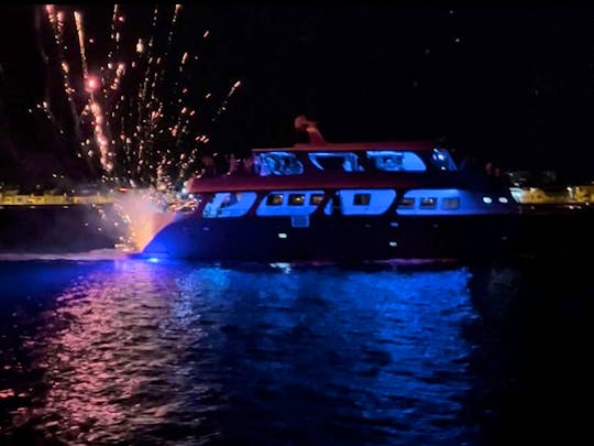 Evening Cruise with Fireworks on the stunning Larnaca coast in Cyprus!