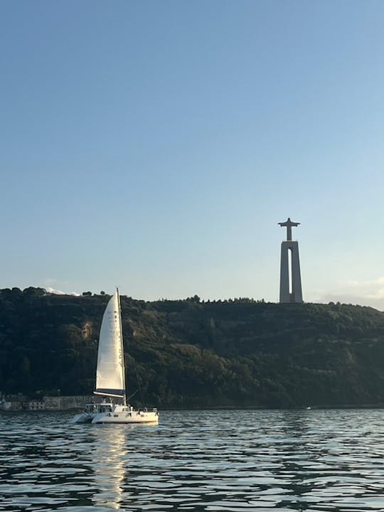 Lagoon Catamaran We cross in Lisbon, Portugal