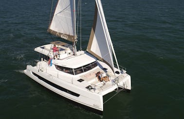 Bali Catspace 40 ft Catamaran in Ft Lauderdale for charter to Florida Keys