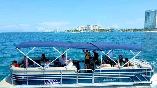 27ft Pontoon in Cancun for up to 12 people!