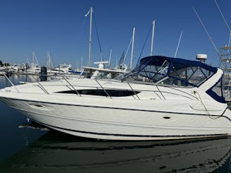 Experiência no porto de Boston em um iate Bayliner SB Cruiser de 30 pés