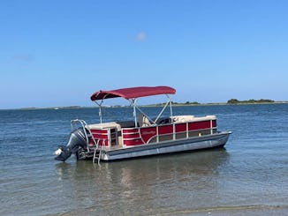 Private pontoon boat rides on the barnegat bay