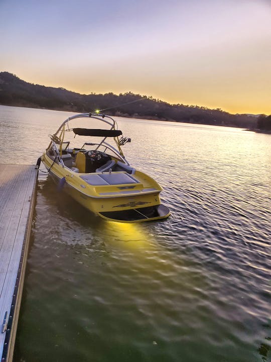 Surf the Dragon on the Yellow Tige 22ft Boat